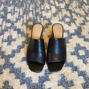 Aldo Black slip-on Mules